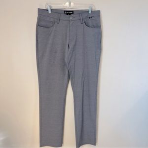 Travis Mathew Men's Golf Pants Gray Size 34 X 32 Sport Active Breathable Stretch